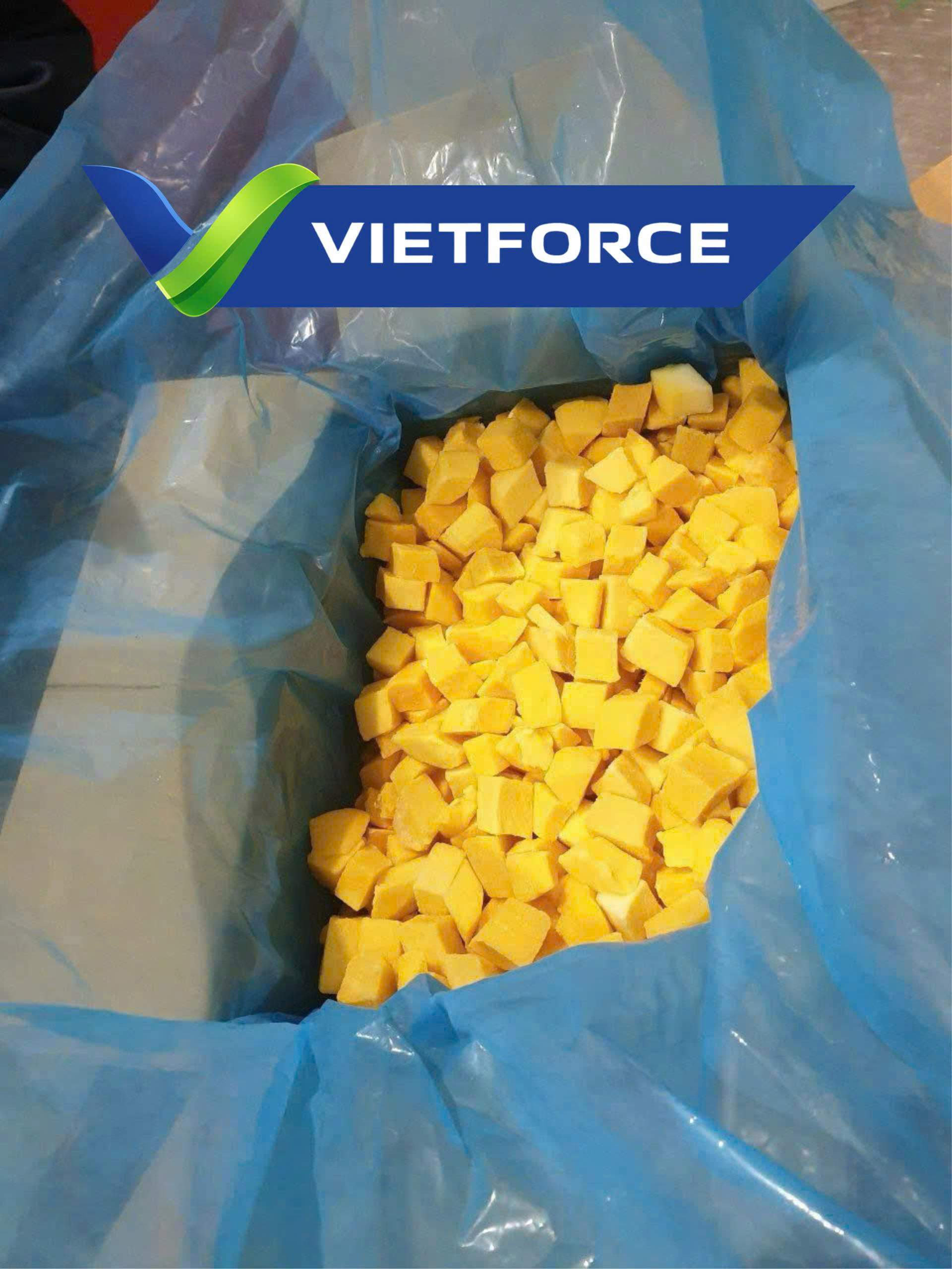 XOÀI KEO CẮT DICE ĐÔNG LẠNH 20x20mm/   FROZEN DICED KEITT MANGO (20 × 20 mm)